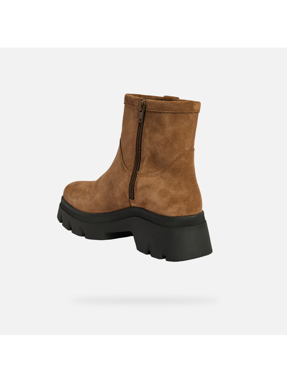 Geox Světle hnědá dámská kotníková obuv Geox Pluette