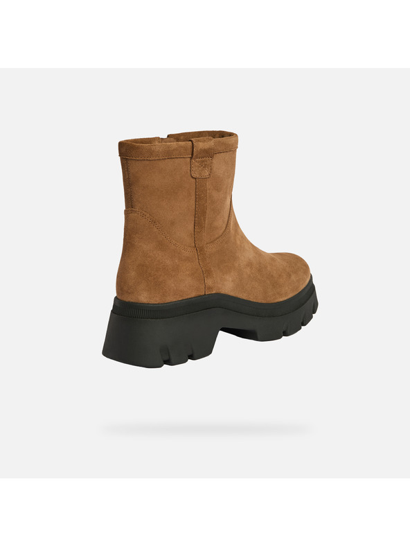 Geox Světle hnědá dámská kotníková obuv Geox Pluette