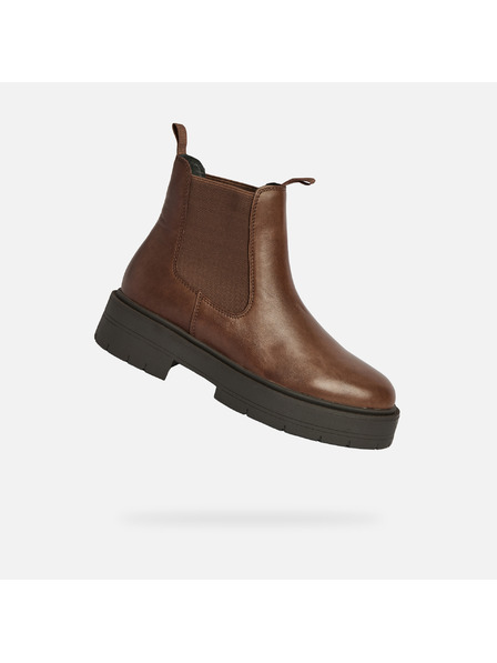 Geox Hnědá dámská kotníková obuv Geox Spherica EC7