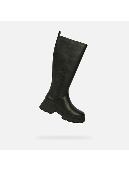 Geox Černé dámské kozačky Geox Pluette