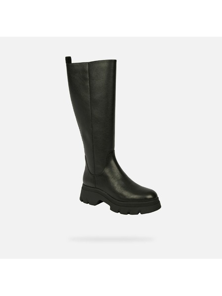 Geox Černé dámské kozačky Geox Pluette
