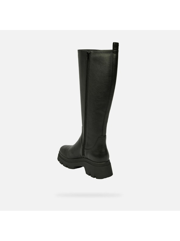 Geox Černé dámské kozačky Geox Pluette