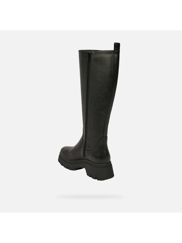 Geox Černé dámské kozačky Geox Pluette