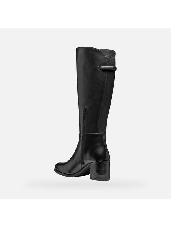 Geox Černé dámské kozačky Geox New Asheel