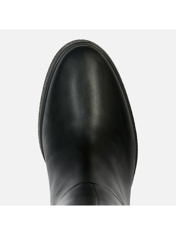 Geox Černé dámské kozačky Geox Wedge