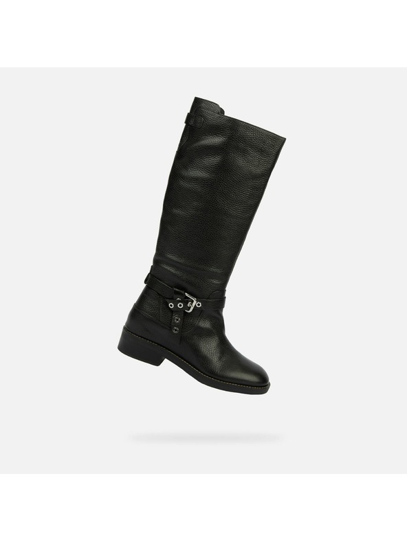 Geox Černé dámské kozačky Geox Larysse