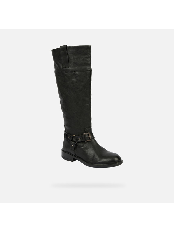 Geox Černé dámské kozačky Geox Catria