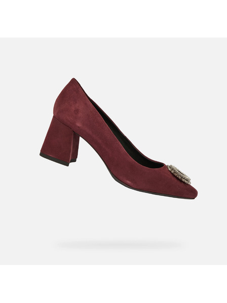 Geox Vínové dámské lodičky Geox Giselda