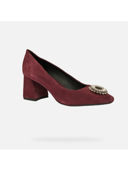 Geox Vínové dámské lodičky Geox Giselda