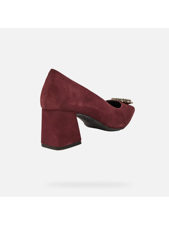 Geox Vínové dámské lodičky Geox Giselda