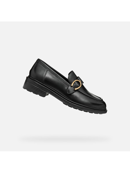 Geox Černé dámské mokasíny Geox Walk pleasure