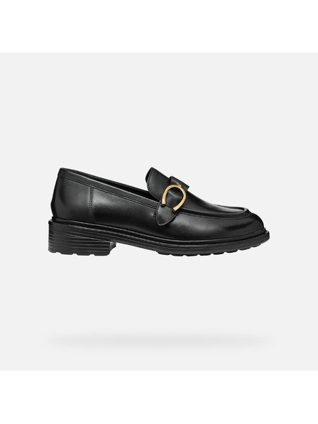Geox Černé dámské mokasíny Geox Walk pleasure