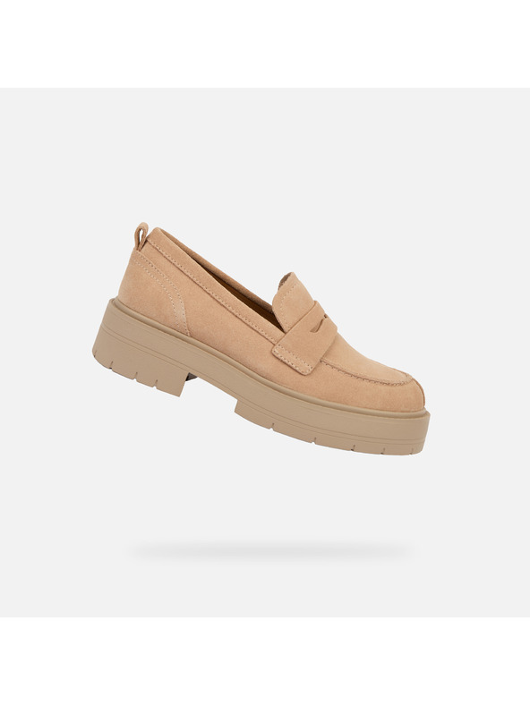 Geox Béžové dámské mokasíny Geox Spherica Ec7