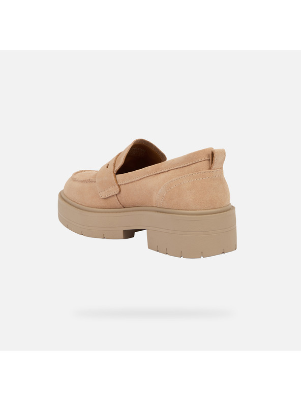 Geox Béžové dámské mokasíny Geox Spherica Ec7