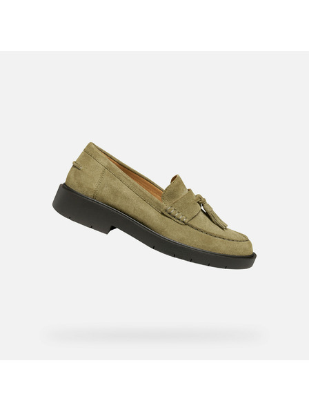 Geox Khaki dámské mokasíny Geox Spherica EC1