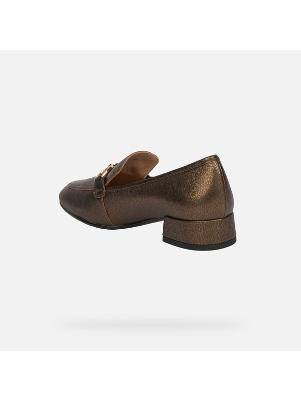 Geox Zlaté dámské mokasíny Geox Dhyalma