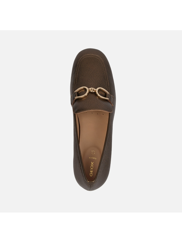 Geox Zlaté dámské mokasíny Geox Dhyalma