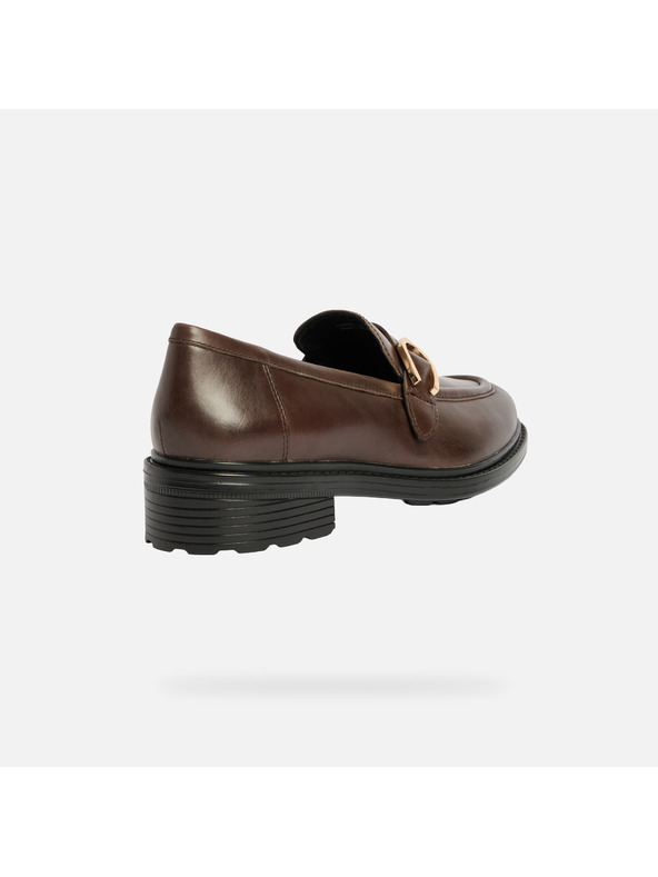 Geox Hnědé dámské mokasíny Geox Walk Pleasure