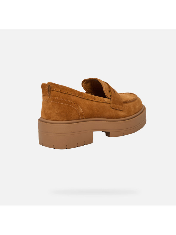 Geox Světle hnědé dámské mokasíny Geox Spherica EC7