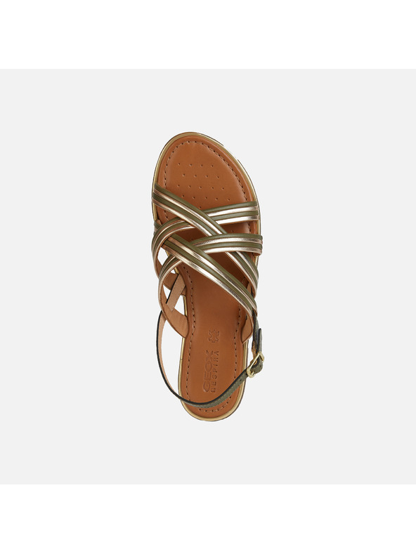 Geox Zelené dámské sandály Geox Sozy Plus