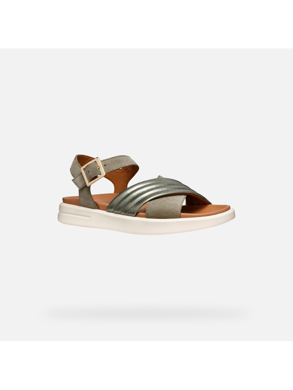 Geox Šedé dámské sandály Geox Xand 2S