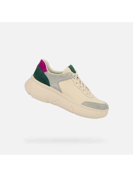 Geox Krémové dámské tenisky Geox Nebula 2.0 X