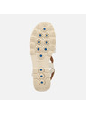 Geox Krémová dámská obuv na klínku Geox Spherica EC6
