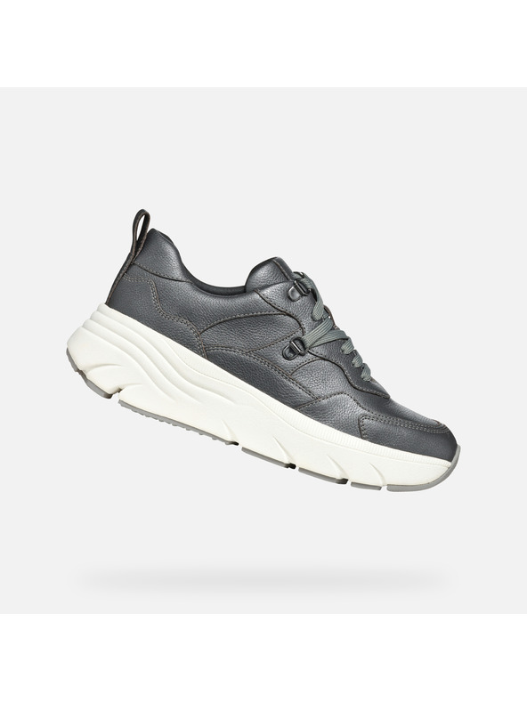 Geox Tmavě šedé dámské tenisky Geox Diamanta