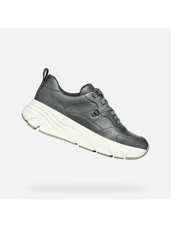 Geox Tmavě šedé dámské tenisky Geox Diamanta