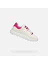 Geox Bílé dívčí tenisky Geox Puffypop