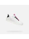 Geox Bílé dívčí tenisky Geox Washiba Fast In