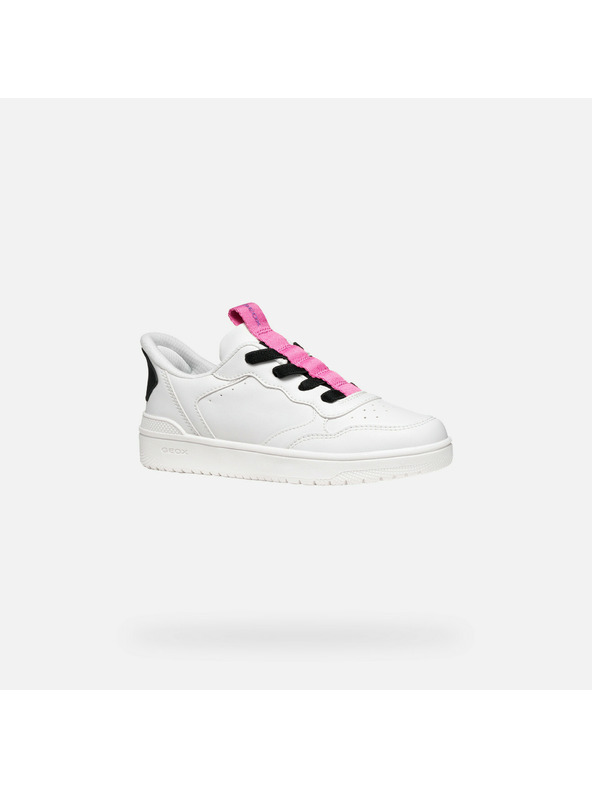 Geox Bílé dívčí tenisky Geox Washiba Fast In