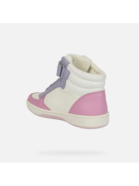 Geox Bílá dívčí kotníková obuv Geox Maltin