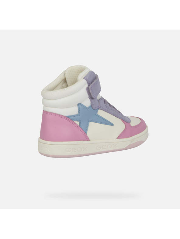 Geox Bílá dívčí kotníková obuv Geox Maltin