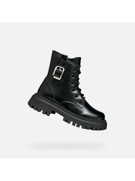 Geox Černá dívčí kotníková obuv Geox Maquinnens