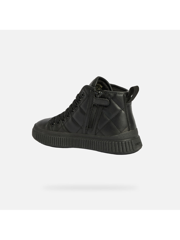 Geox Černá dívčí kotníková obuv Geox Laquinny Girl