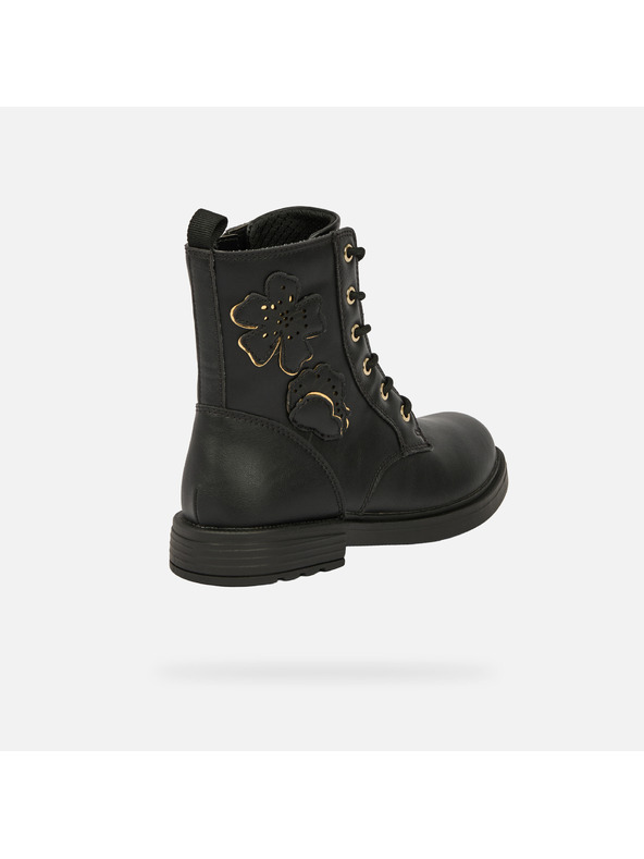 Geox Černá dívčí kotníková obuv Geox Eclair Girl