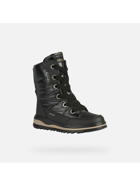 Geox Černá dívčí zimní obuv Geox Adelhide AB