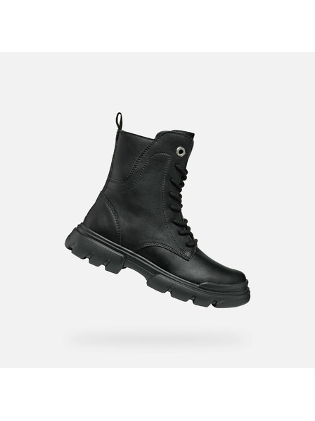 Geox Černá dívčí kotníková obuv Geox Junette