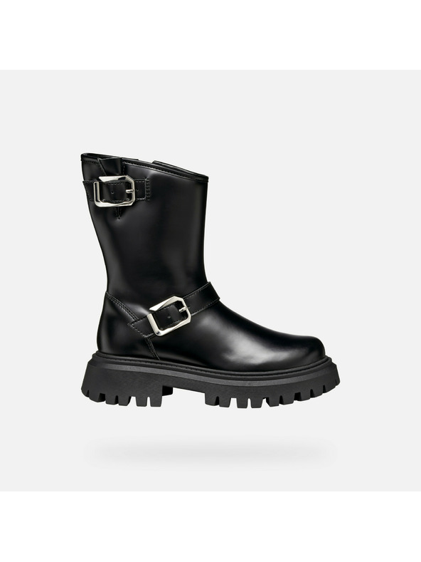 Geox Černá dívčí kotníková obuv Geox Maquinnens