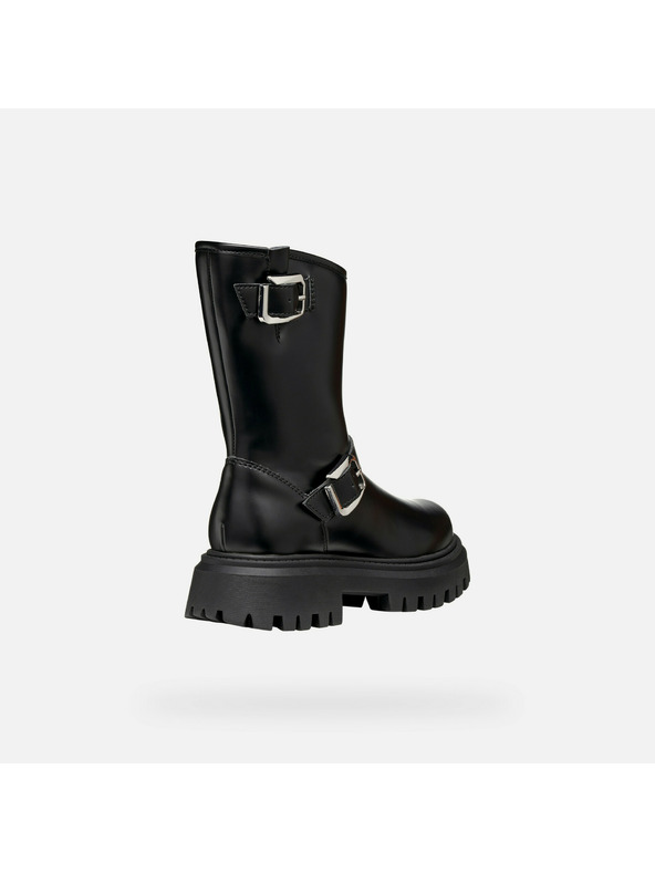 Geox Černá dívčí kotníková obuv Geox Maquinnens