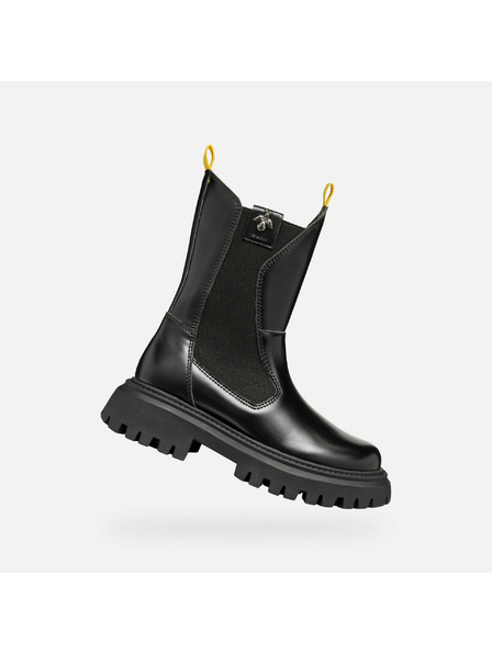 Geox Černá dívčí kotníková obuv Geox Maquinnens Girl