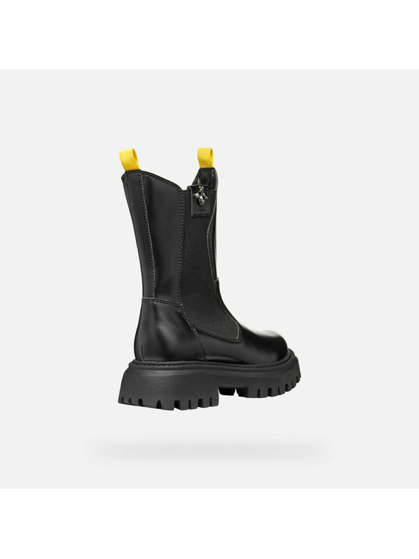 Geox Černá dívčí kotníková obuv Geox Maquinnens Girl