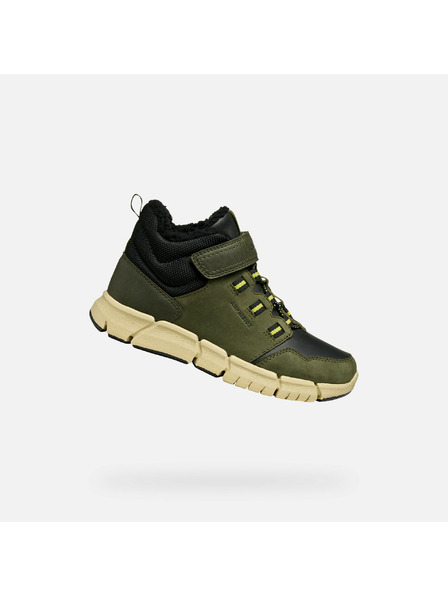 Geox Khaki chlapecká kotníková obuv Geox Flexyper B ABX
