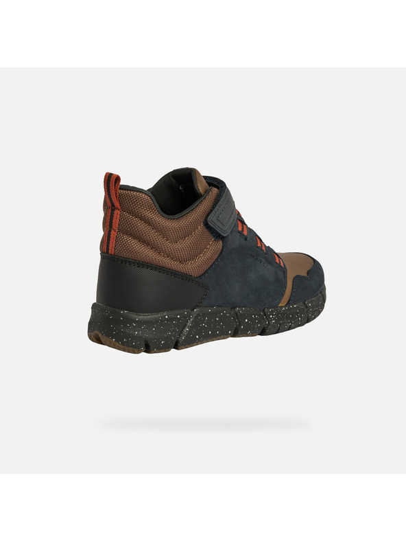 Geox Černá chlapecká kotníková obuv Geox Flexyper Boy B ABX