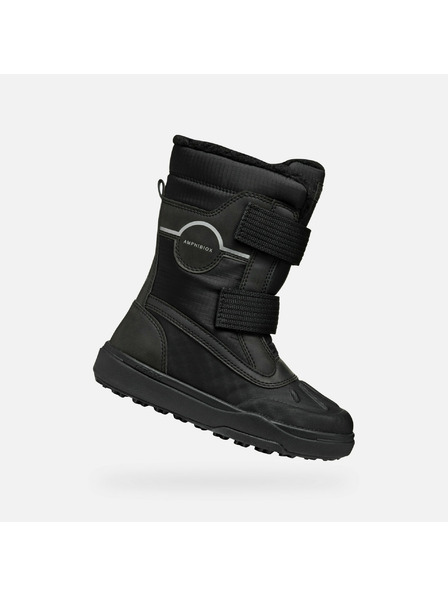 Geox Černá chlapecká zimní obuv Geox Bunshee PG A