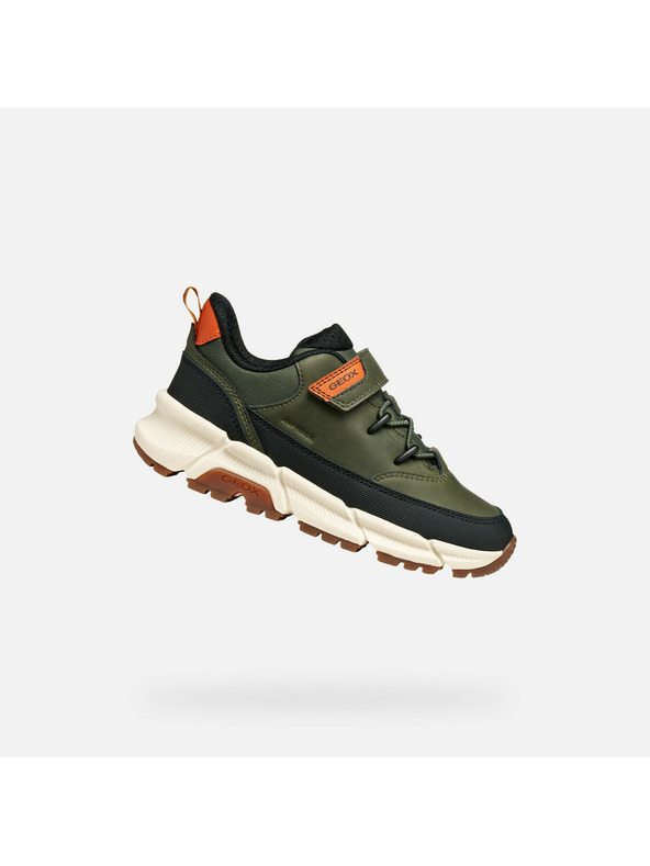 Geox Khaki chlapecké tenisky Geox Flexyper Plus
