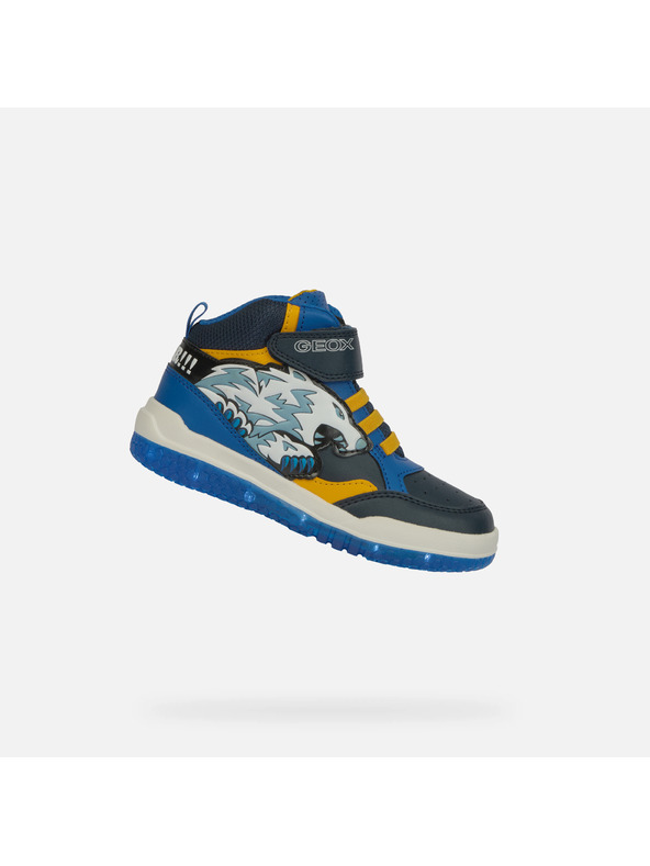Geox Modré svítící chlapecké tenisky Geox Buzzerlight Boy
