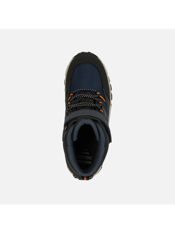 Geox Tmavě modré chlapecké boty pro první krůčky Geox Himalaya Boy B ABX