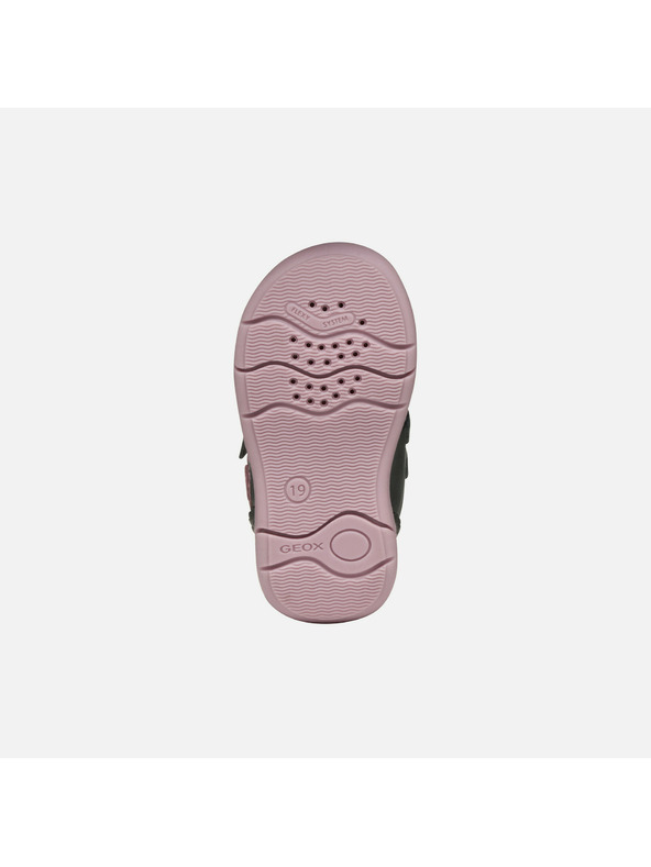 Geox Černé dívčí boty pro první krůčky Geox Zapito